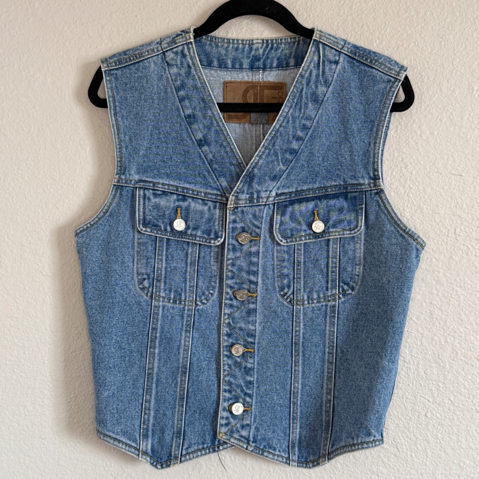 Rafaella Light Blue Denim Vest